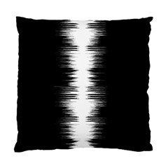 Black And White Noise, Sound Equalizer Pattern Standard Cushion Case (one Side) by Casemiro