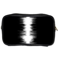 Black And White Noise, Sound Equalizer Pattern Toiletries Bag (one Side) by Casemiro