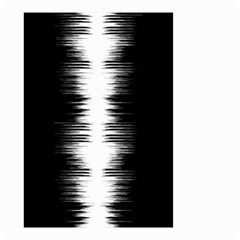 Black And White Noise, Sound Equalizer Pattern Small Garden Flag (two Sides) by Casemiro