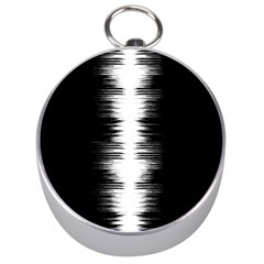 Black And White Noise, Sound Equalizer Pattern Silver Compasses by Casemiro