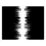 Black and white noise, sound equalizer pattern Double Sided Flano Blanket (Large)  Blanket Back