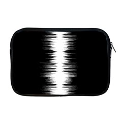 Black And White Noise, Sound Equalizer Pattern Apple Macbook Pro 17  Zipper Case by Casemiro