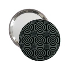 Geometric Pattern, Army Green And Black Lines, Regular Theme 2 25  Handbag Mirrors by Casemiro