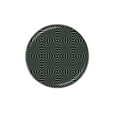 Geometric Pattern, Army Green And Black Lines, Regular Theme Hat Clip Ball Marker (4 Pack) by Casemiro