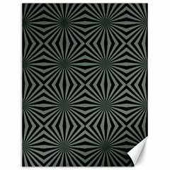 Geometric Pattern, Army Green And Black Lines, Regular Theme Canvas 12  X 16  by Casemiro