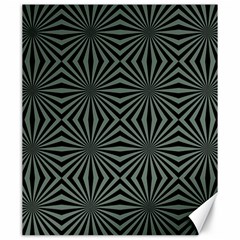 Geometric Pattern, Army Green And Black Lines, Regular Theme Canvas 20  X 24  by Casemiro