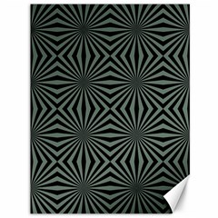 Geometric Pattern, Army Green And Black Lines, Regular Theme Canvas 36  X 48  by Casemiro