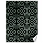 Geometric pattern, army green and black lines, regular theme Canvas 36  x 48  35.26 x46.15  Canvas - 1