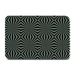 Geometric Pattern, Army Green And Black Lines, Regular Theme Plate Mats by Casemiro