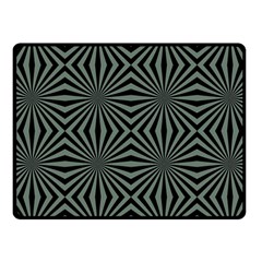 Geometric Pattern, Army Green And Black Lines, Regular Theme Fleece Blanket (small) by Casemiro