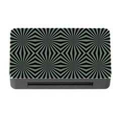 Geometric Pattern, Army Green And Black Lines, Regular Theme Memory Card Reader With Cf by Casemiro