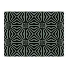 Geometric Pattern, Army Green And Black Lines, Regular Theme Double Sided Flano Blanket (mini)  by Casemiro