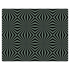 Geometric Pattern, Army Green And Black Lines, Regular Theme Double Sided Flano Blanket (medium)  by Casemiro