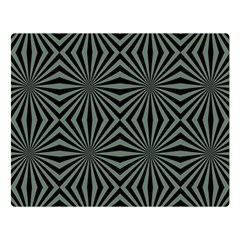 Geometric Pattern, Army Green And Black Lines, Regular Theme Double Sided Flano Blanket (large)  by Casemiro