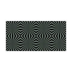 Geometric Pattern, Army Green And Black Lines, Regular Theme Yoga Headband by Casemiro