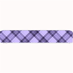 Pastel Purple And Steel Black Lines Pattern, Retro Tartan, Classic Plaid Small Bar Mats by Casemiro