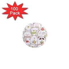 Cute-baby-animals-seamless-pattern 1  Mini Magnets (100 Pack)  by Sobalvarro