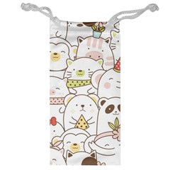 Cute-baby-animals-seamless-pattern Jewelry Bag