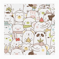 Cute-baby-animals-seamless-pattern Medium Glasses Cloth