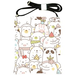 Cute-baby-animals-seamless-pattern Shoulder Sling Bag