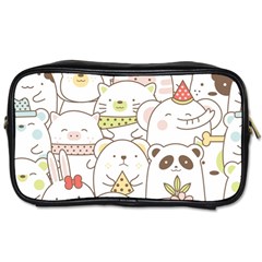 Cute-baby-animals-seamless-pattern Toiletries Bag (One Side)