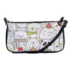 Cute-baby-animals-seamless-pattern Shoulder Clutch Bag