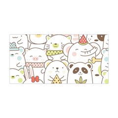 Cute-baby-animals-seamless-pattern Yoga Headband by Sobalvarro