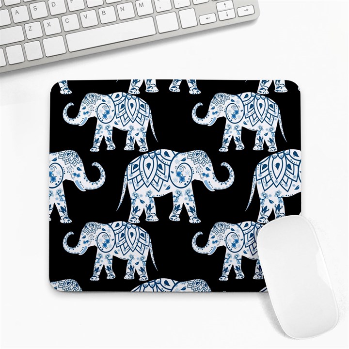 Elephant-pattern-background Large Mousepads