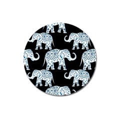 Elephant-pattern-background Magnet 3  (round) by Sobalvarro