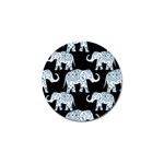 Elephant-pattern-background Golf Ball Marker Front