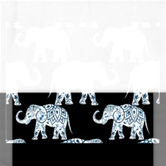 Elephant-pattern-background Rectangular Jigsaw Puzzl by Sobalvarro