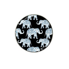 Elephant-pattern-background Hat Clip Ball Marker (4 Pack) by Sobalvarro