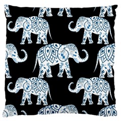 Elephant-pattern-background Large Cushion Case (one Side) by Sobalvarro