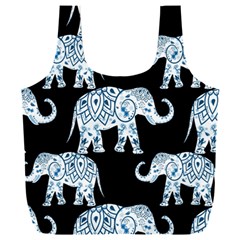 Elephant-pattern-background Full Print Recycle Bag (xxxl)