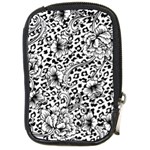 Vector-eclectic-fabric-seamless-pattern-animal-background-with-baroque-ornament Compact Camera Leather Case Front