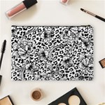 Vector-eclectic-fabric-seamless-pattern-animal-background-with-baroque-ornament Cosmetic Bag (Large) Back