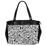 Vector-eclectic-fabric-seamless-pattern-animal-background-with-baroque-ornament Oversize Office Handbag (2 Sides) Front