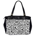 Vector-eclectic-fabric-seamless-pattern-animal-background-with-baroque-ornament Oversize Office Handbag (2 Sides) Back