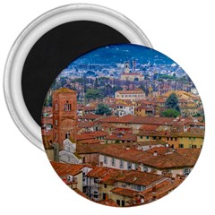 Lucca Historic Center Aerial View 3  Magnets by dflcprintsclothing