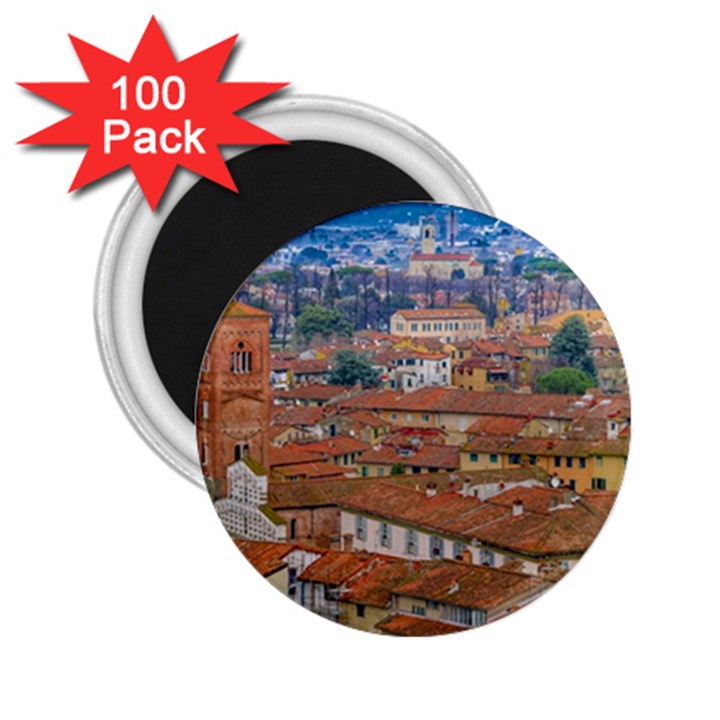 Lucca Historic Center Aerial View 2.25  Magnets (100 pack) 