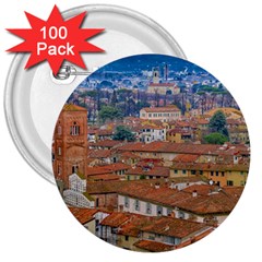 Lucca Historic Center Aerial View 3  Buttons (100 Pack)  by dflcprintsclothing