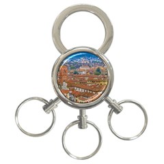 Lucca Historic Center Aerial View 3-ring Key Chain by dflcprintsclothing