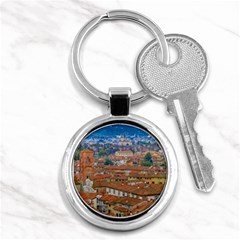 Lucca Historic Center Aerial View Key Chain (round) by dflcprintsclothing