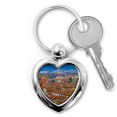 Lucca Historic Center Aerial View Key Chain (heart) by dflcprintsclothing