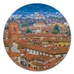 Lucca Historic Center Aerial View Magnet 5  (Round) Front