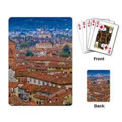 Lucca Historic Center Aerial View Playing Cards Single Design (rectangle) by dflcprintsclothing