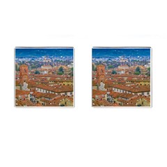 Lucca Historic Center Aerial View Cufflinks (square) by dflcprintsclothing