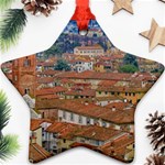 Lucca Historic Center Aerial View Star Ornament (Two Sides) Front