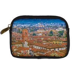 Lucca Historic Center Aerial View Digital Camera Leather Case