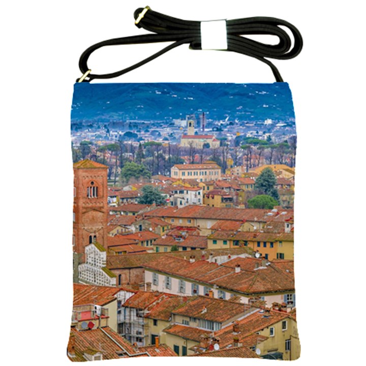 Lucca Historic Center Aerial View Shoulder Sling Bag